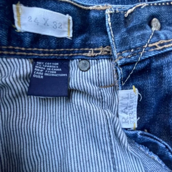 Madewell Rail Straight 24x31 Denim Blue Denim Jeans 24 VGUC - Picture 14 of 16